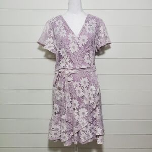 City Triangles Lace Midi Floral Purple Dress. Size: 11